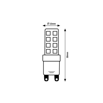 Bec LED Rabalux 79062, G9, 4W, 350lm, 2700K