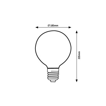 Bec LED filament Rabalux 79076, E27, 4W, 320lm, 1800K, G188