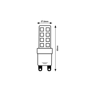 Bec LED Rabalux 79094, G9, 4W, 420lm, 4000K