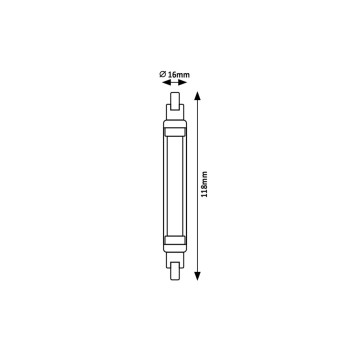 Bec LED Rabalux 79099, R7s, 8W, 750lm, 2700K