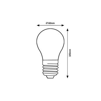 Bec LED filament Rabalux 79112, E27, 10W, 850lm, 4000K, A60