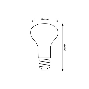 Bec LED Rabalux 79113, E27, 9W, 806lm, 3000K, R63