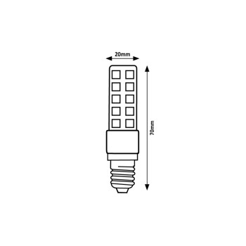Bec LED Rabalux 79121, E14, 6W, 570lm, 3000K, T20