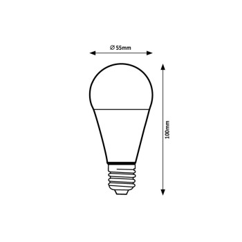 Bec LED Rabalux 79129, E27, 7W, 600lm, 3000K, A60