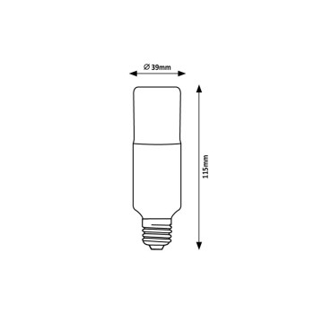 Bec LED Rabalux 79133, E27, 9W, 806lm, 3000K, T39