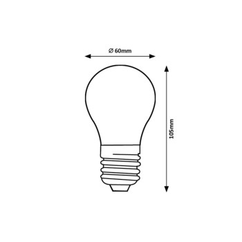 Bec LED filament Rabalux 79139, E27, 7W, 806lm, 2700K, A60