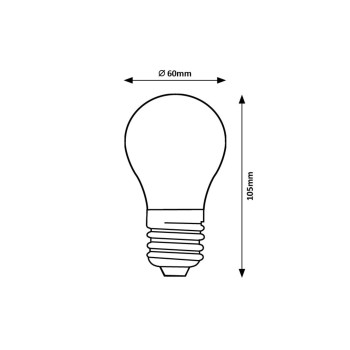 Bec LED filament Rabalux 79140, E27, 7W, 806lm, 4000K, A60