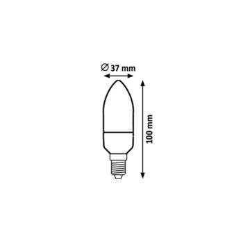 Bec LED Rabalux 79144, E14, 7W, 600lm, 6500K, C35