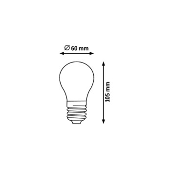 Bec LED filament Rabalux 79150, E27, 9W, 850lm, 2700K, A60
