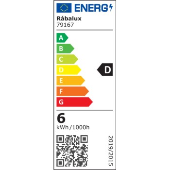 Bec LED filament Rabalux 79167, E27, 6W, 870lm, 2700K, G45