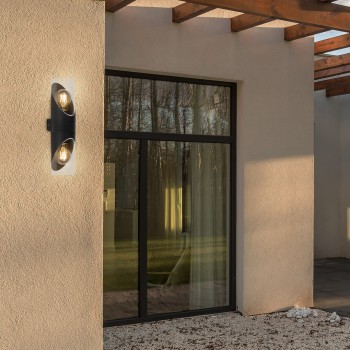 Aplica exterior Novigrad negru Rabalux 7237, 2xE27, IP54