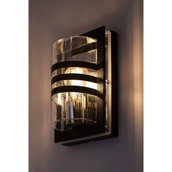 Aplica exterior Orlova negru Rabalux 7244, 1xE27, IP44
