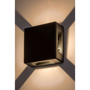 Aplica exterior LED Lippa negru Rabalux 7317, 6W, IP54, 3000K