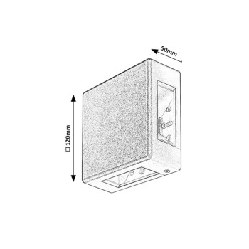 Aplica exterior LED Lippa alb Rabalux 7318, 6W, IP54, 3000K
