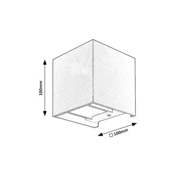 Aplica exterior Solin alb mat Rabalux 7397, 1xG9, IP54
