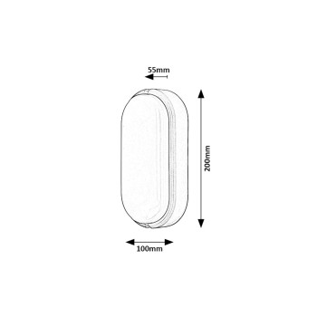Aplica exterior LED Hort alb Rabalux 7408, 15W, IP54