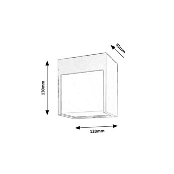 Aplica exterior LED Balimo negru mat Rabalux 7476, 12W, IP54