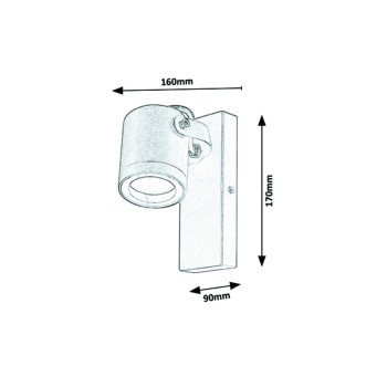 Aplica exterior Elva antracit Rabalux 7929, 1xGU10, IP44