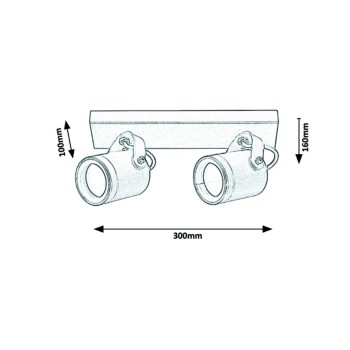 Aplica exterior Elva antracit Rabalux 7930, 2xGU10, IP44