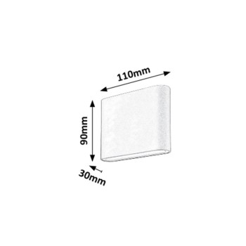 Aplica exterior LED Nesna antracit Rabalux 7951, 6W, IP54