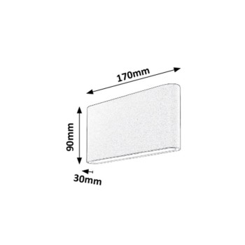Aplica exterior LED Nesna antracit Rabalux 7952, 12W, IP54