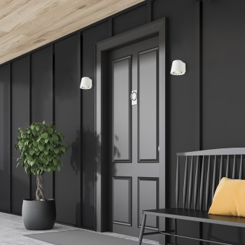 Aplica exterior Mandal alb mat Rabalux 7960, 1xGU10, IP54