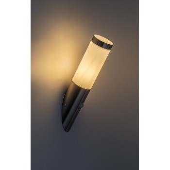 Aplica exterior Inox torch crom satin Rabalux 8266, 1xE27, IP44