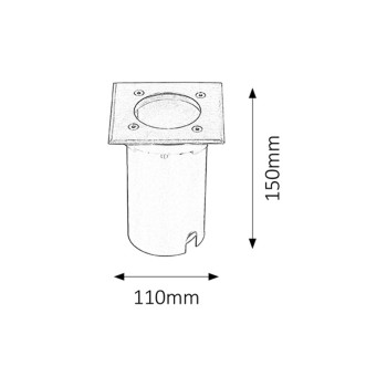 Aplica exterior Tacoma crom satin Rabalux 8714, 1xGU10, IP65