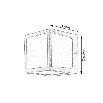 Aplica exterior LED Rennes antracit Rabalux 77042, 10W, IP54