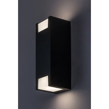Aplica exterior Cernon negru Rabalux 77055, 2xGU10, IP44