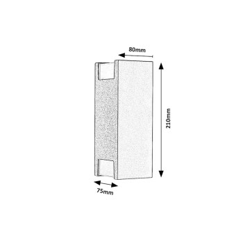 Aplica exterior Cernon negru Rabalux 77055, 2xGU10, IP44