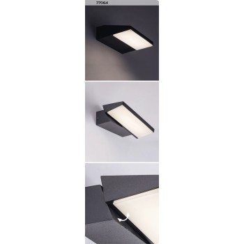 Aplica exterior LED Senica negru Rabalux 77064, 13W, IP65