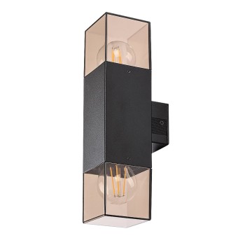 Aplica exterior Loanda negru Rabalux 77081, 2xE27, IP44