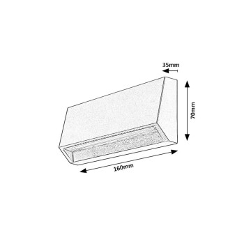 Aplica exterior LED Ibar negru Rabalux 77109, 3W, IP54