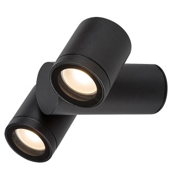 Aplica exterior Enol negru Rabalux 77111, 2xGU10, IP44