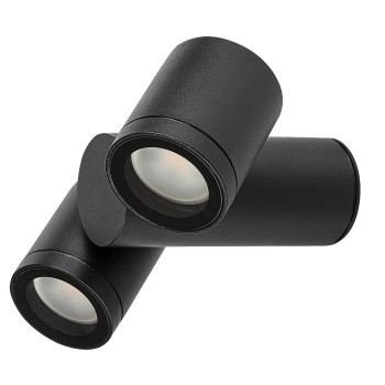 Aplica exterior Enol negru Rabalux 77111, 2xGU10, IP44