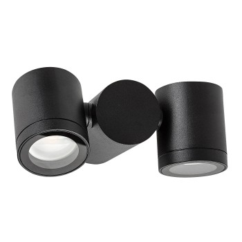 Aplica exterior Enol negru Rabalux 77111, 2xGU10, IP44