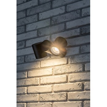 Aplica exterior Enol negru Rabalux 77111, 2xGU10, IP44