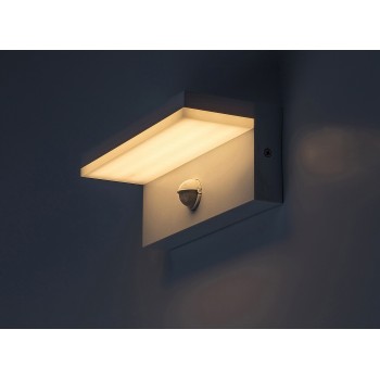 Aplica exterior LED Zaragoza alb Rabalux 77116, 9W, IP54