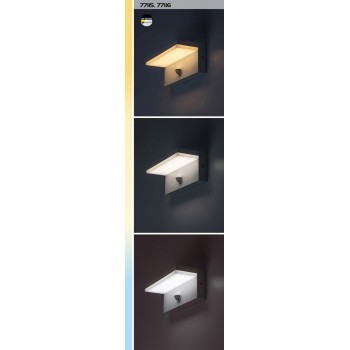 Aplica exterior LED Zaragoza alb Rabalux 77116, 9W, IP54
