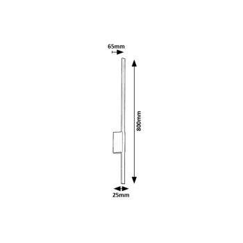 Aplica exterior LED Kelebia negru Rabalux 77125, 12W, IP44