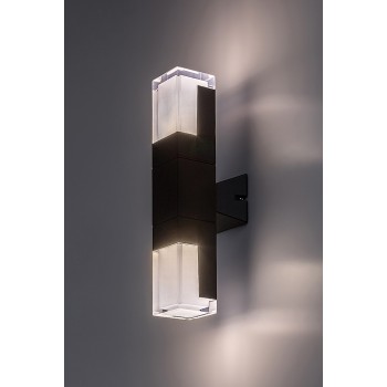 Aplica exterior LED Darvas negru Rabalux 77127, 12W, IP54