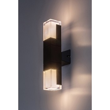 Aplica exterior LED Darvas negru Rabalux 77127, 12W, IP54