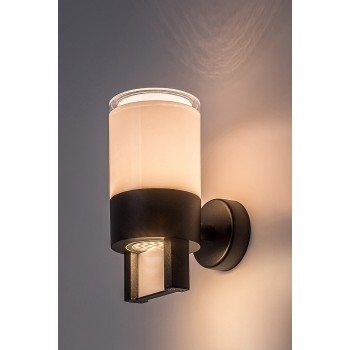 Aplica exterior LED Leitha negru Rabalux 77130, 12W, IP44