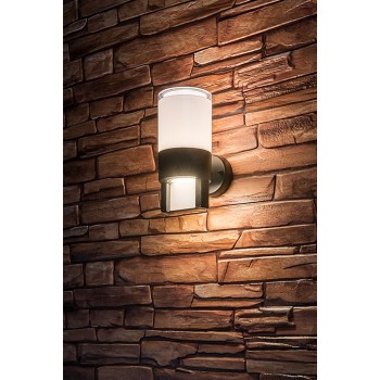 Aplica exterior LED Leitha negru Rabalux 77130, 12W, IP44