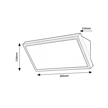 Aplica exterior LED Rapla2 negru Rabalux 77150, 18W, IP65