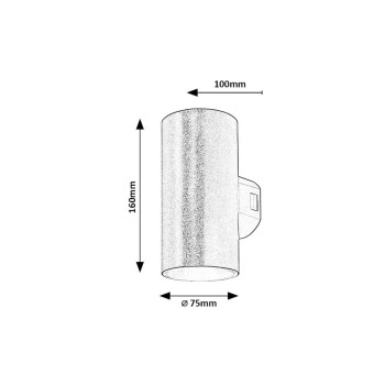 Aplica exterior LED Urfa negru Rabalux 77155, 18W, IP65