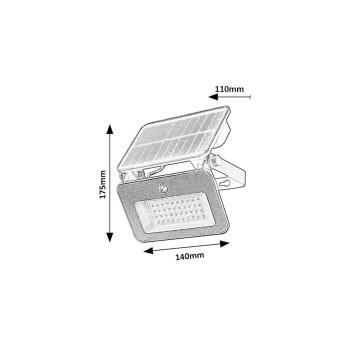 Aplica exterior LED Tarcal negru Rabalux 77159, 6W, IP65