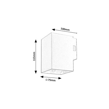 Aplica exterior LED Urfa alb Rabalux 77163, 9W, IP65