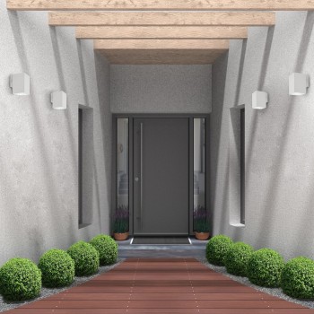 Aplica exterior LED Urfa alb Rabalux 77163, 9W, IP65